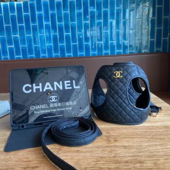 Accessoires de Luxe pour Chiens : Laisse et Harnais Chanel - 2025 - Vêtement et accessoires pour chiens - Doglovedesign