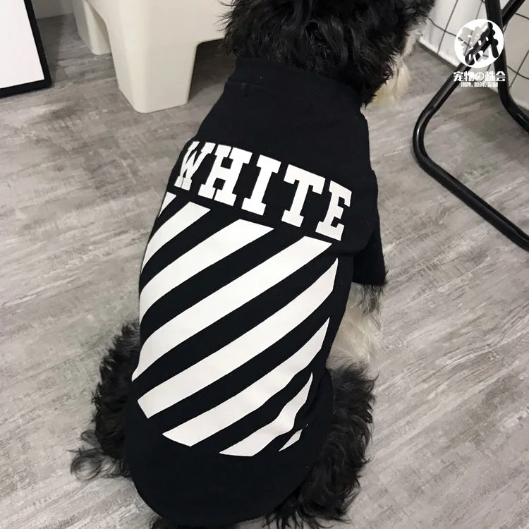 Off white dog sales shirt