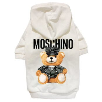 Sweat à capuche pour chien Moschino ourson | 2025