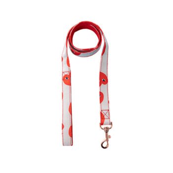 Accessoires de Luxe pour Chiens : Laisse et Harnais CDG Coeur Rouge | 2024