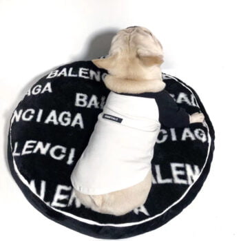 Panier pour chien Balenciaga Luxe - Doux et Confortable | 2024