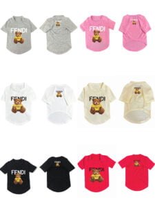 T-shirt pour chiens de luxe Fendi