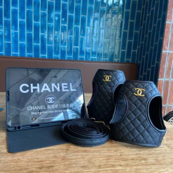 Accessoires de Luxe pour Chiens : Laisse et Harnais Chanel - 2025 - Vêtement et accessoires pour chiens - Doglovedesign