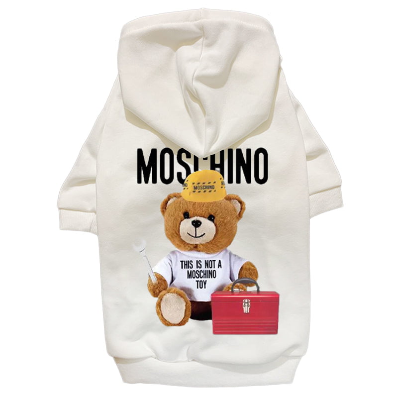 Sweat à capuche pour chien Moschino ourson | 2023