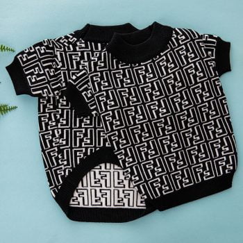 Pull Laine pour chiens Fendi noir - 2025 - Vêtement et accessoires pour chiens - Doglovedesign