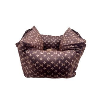Panier cuir siège de voiture Louis Pawtton - 2025 - Doglovedesign : Vêtement et accessoires pour chiens