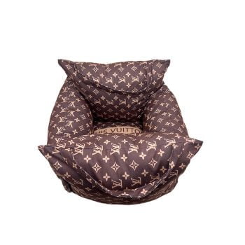 Panier cuir siège de voiture Louis Pawtton - 2025 - Doglovedesign : Vêtement et accessoires pour chiens