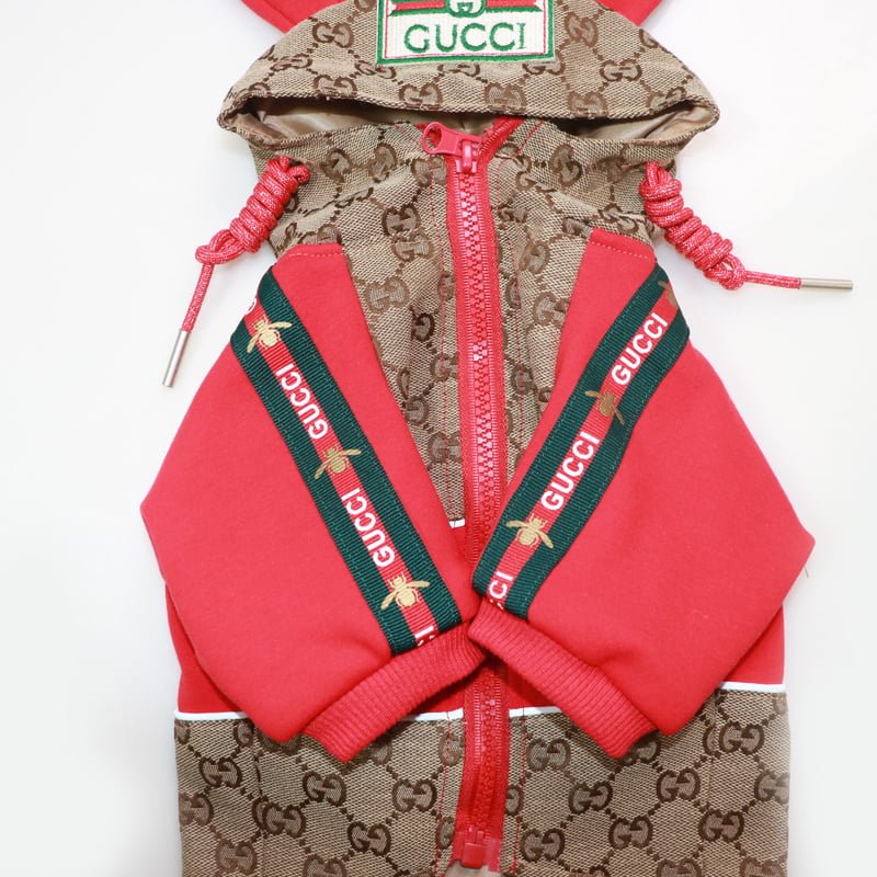 Veste à capuche avec oreilles pour chiens Gucci | 2024