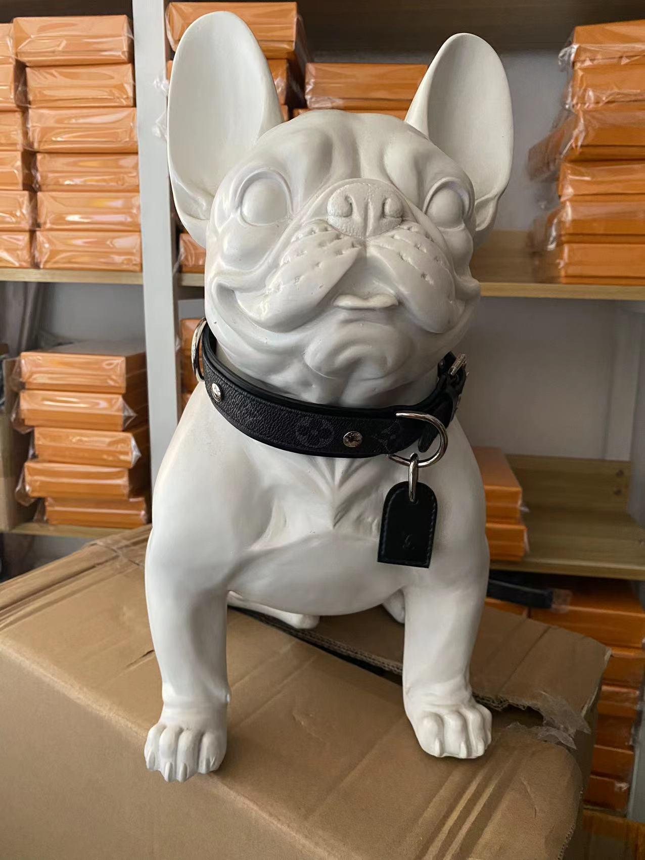 Ensemble de laisse et collier personnalisé de luxe pour petits chiens