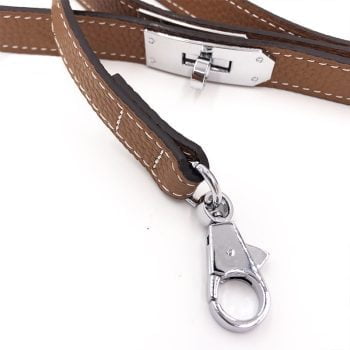 Laisse et Collier en Cuir Hermès pour Petits Chiens - Raffinement Canin - 2025 - Vêtement et accessoires pour chiens - Doglovedesign