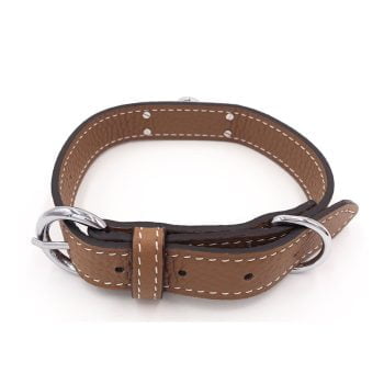 Laisse et Collier en Cuir Hermès pour Petits Chiens - Raffinement Canin - 2025 - Vêtement et accessoires pour chiens - Doglovedesign