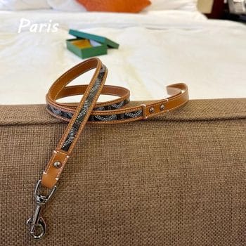 Collier et Laisse Goyard Luxe pour Petit Chien | 2024