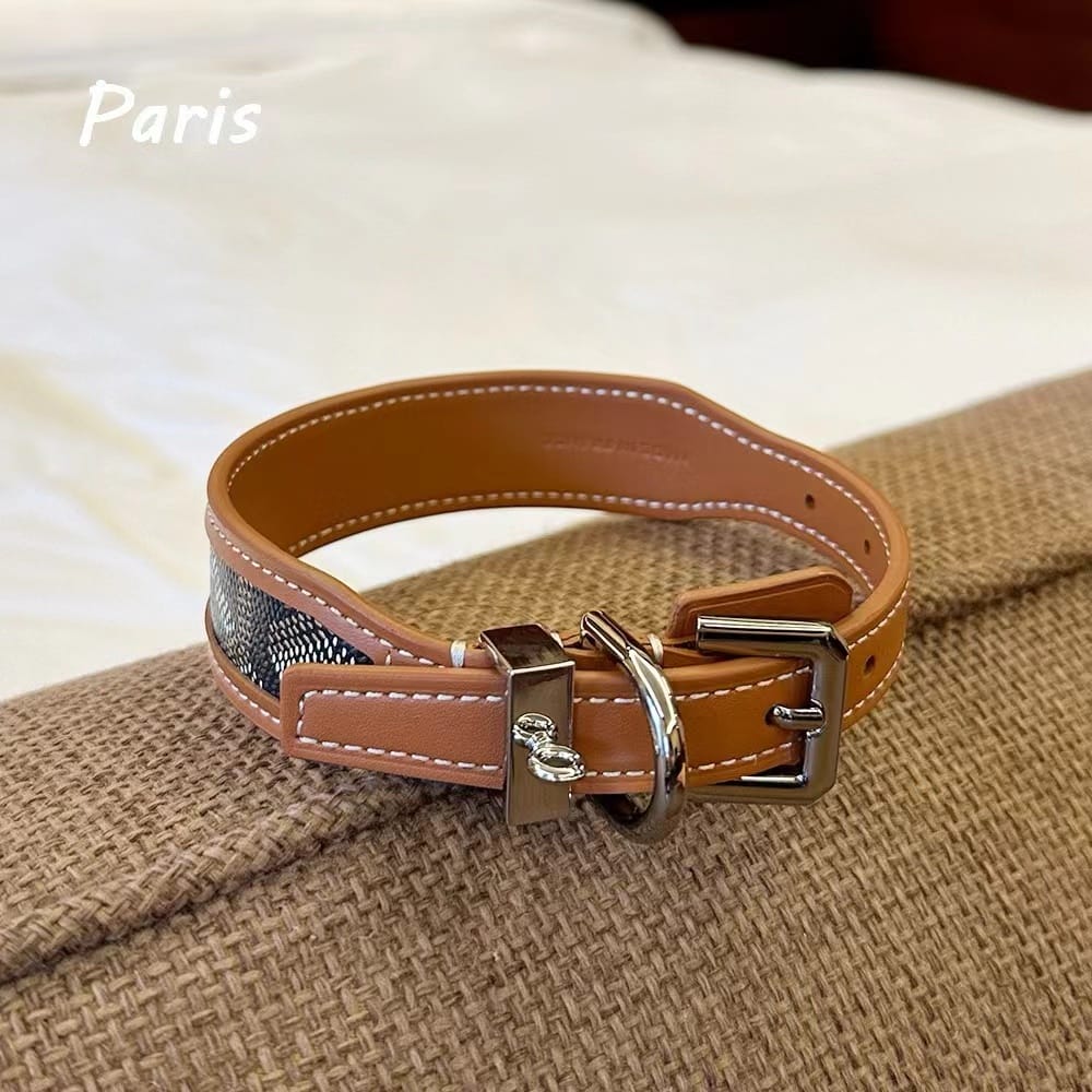 Collier et Laisse Goyard Luxe pour Petit Chien | 2024