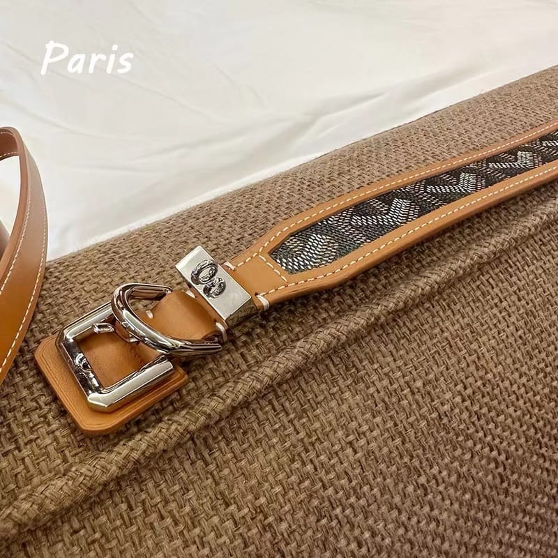 Collier et Laisse Goyard Luxe pour Petit Chien | 2024