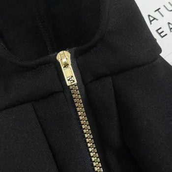 Hoodie noir de luxe pour petits chiens | Inspiration Pawcci - 2025 - Vêtement et accessoires pour chiens - Doglovedesign