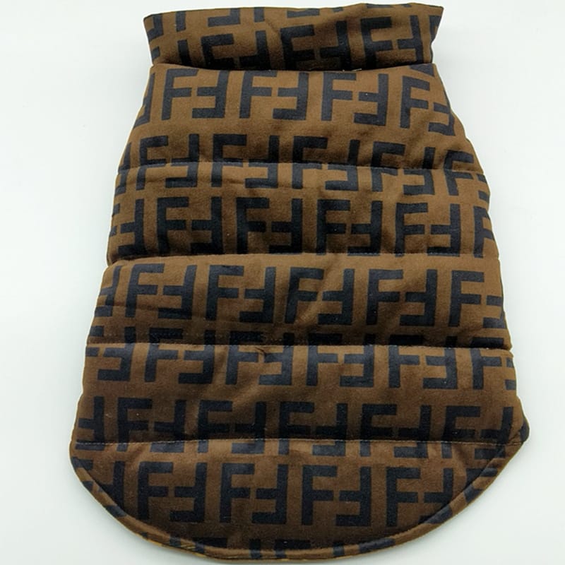 Manteau réversible de luxe Fendi pour chien - Bouledogue français, Chihuahua - DogLoveDesign | 2025